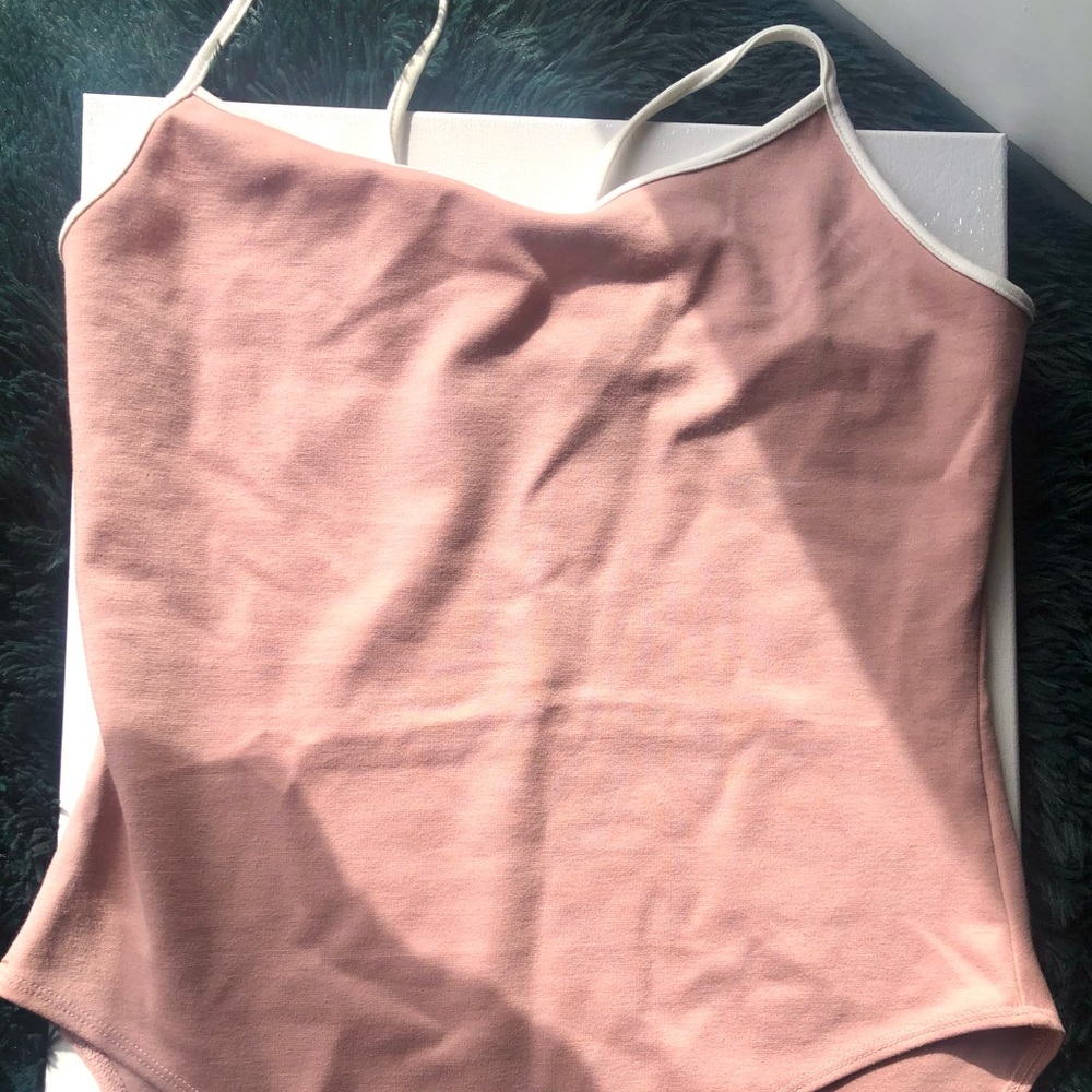 Mauve body suit